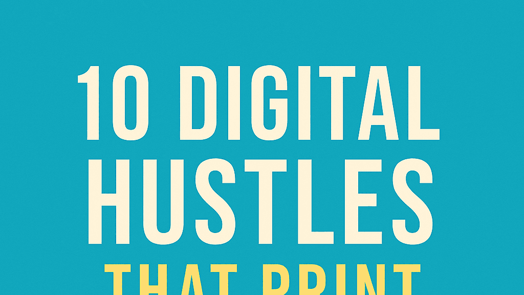 10 Digital Hustles That Print Profit 