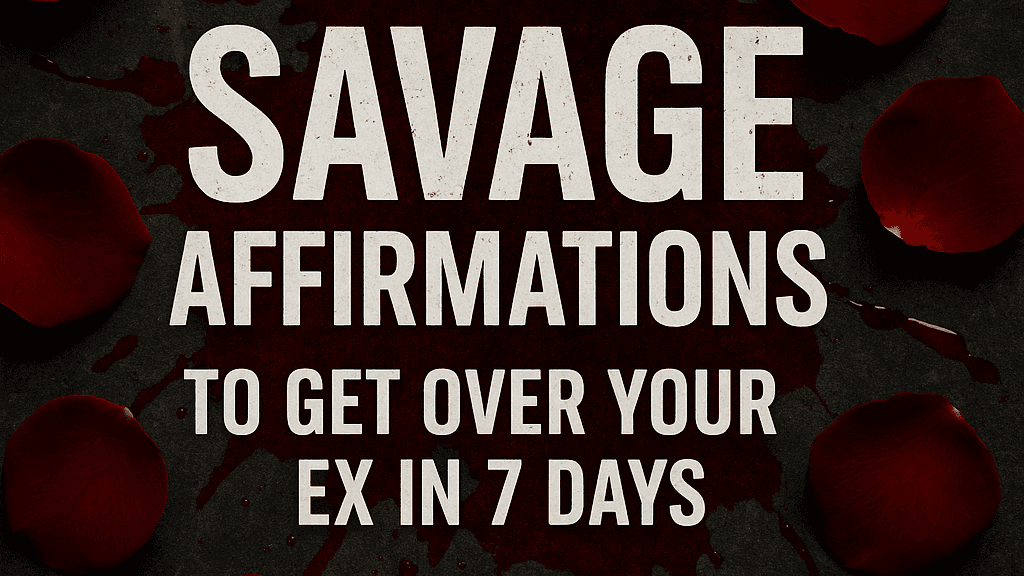 Savage Affirmations to Get Over Your Ex in 7 Days
