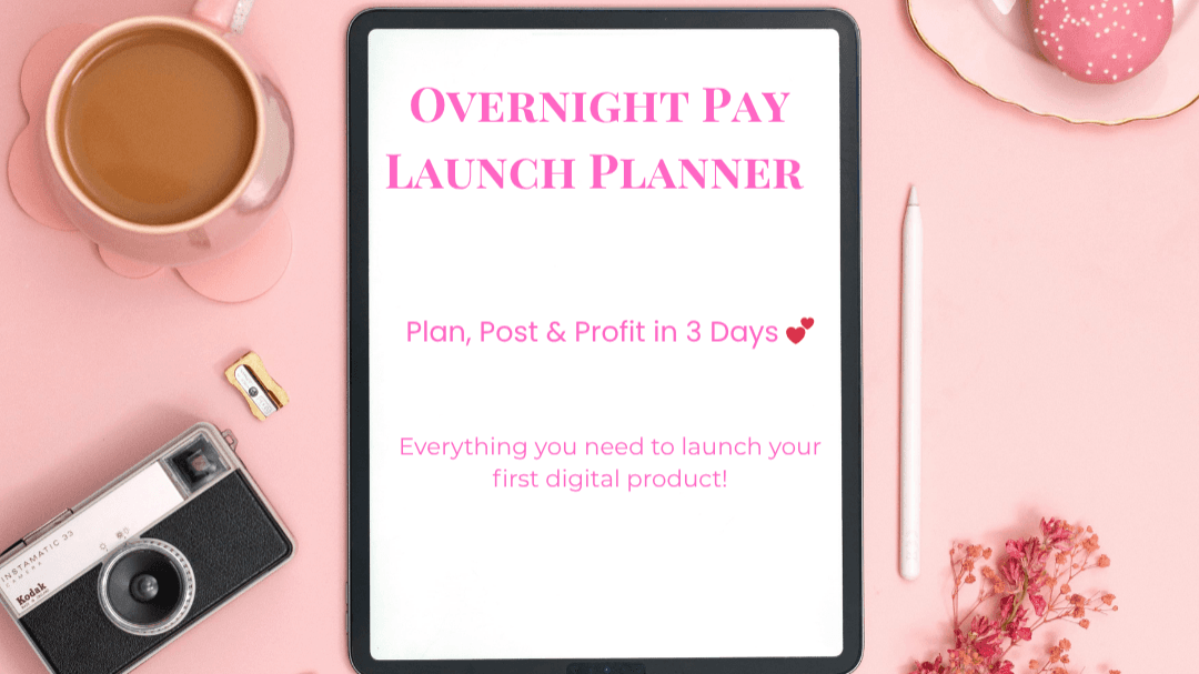 Overnight Pay Launch Planner 💕 
