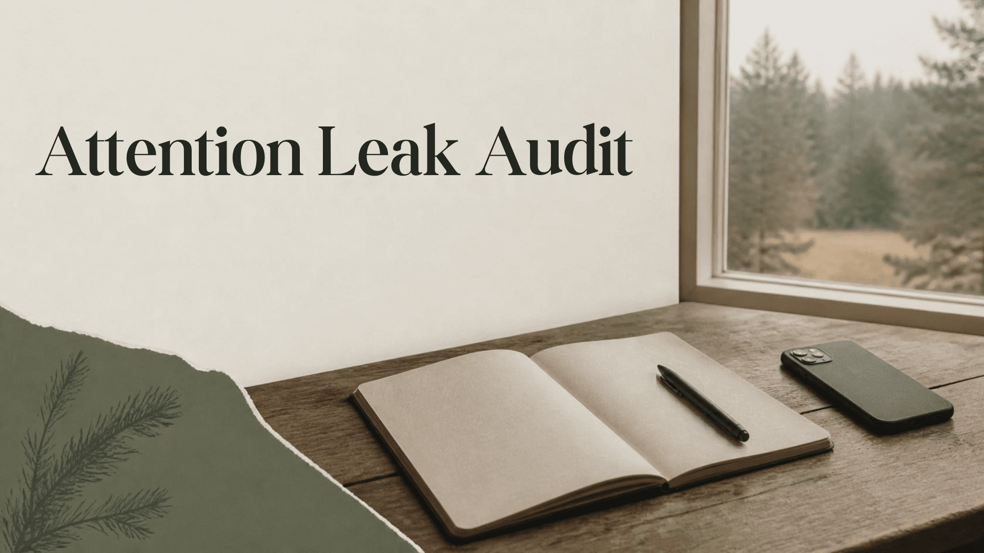 Get the Free Attention Leak Audit 2.0