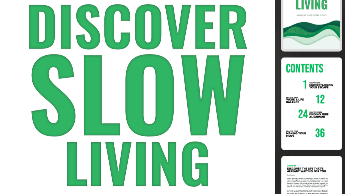 Discover Slow Living: Your Escape Plan [1]