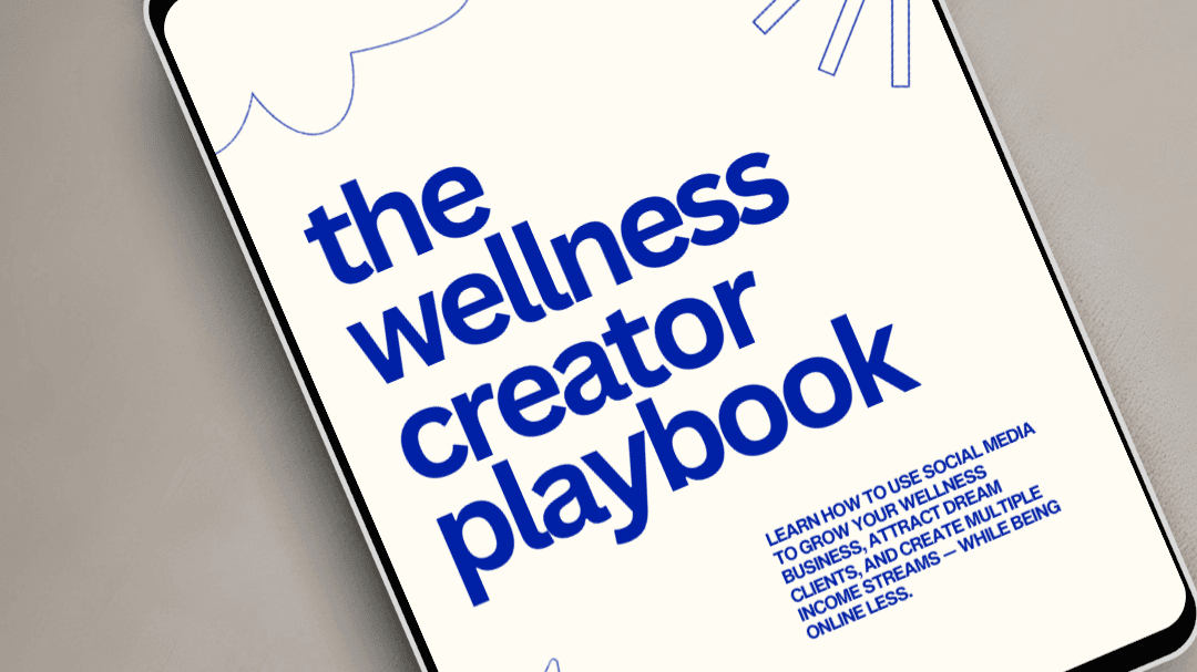 the wellness creator playbook