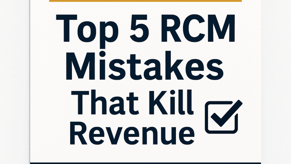 Top 5 RCM Mistakes That Kill Revenue 