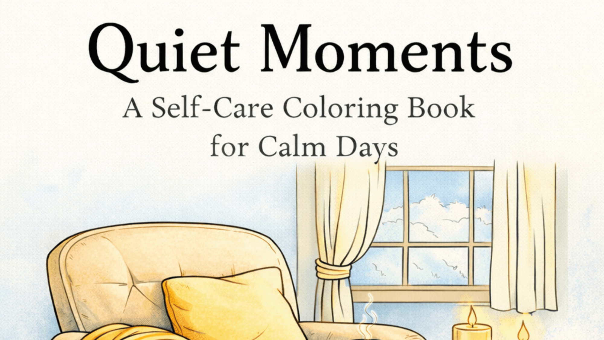 Quiet Moments: A Cozy Self-Care Coloring Book