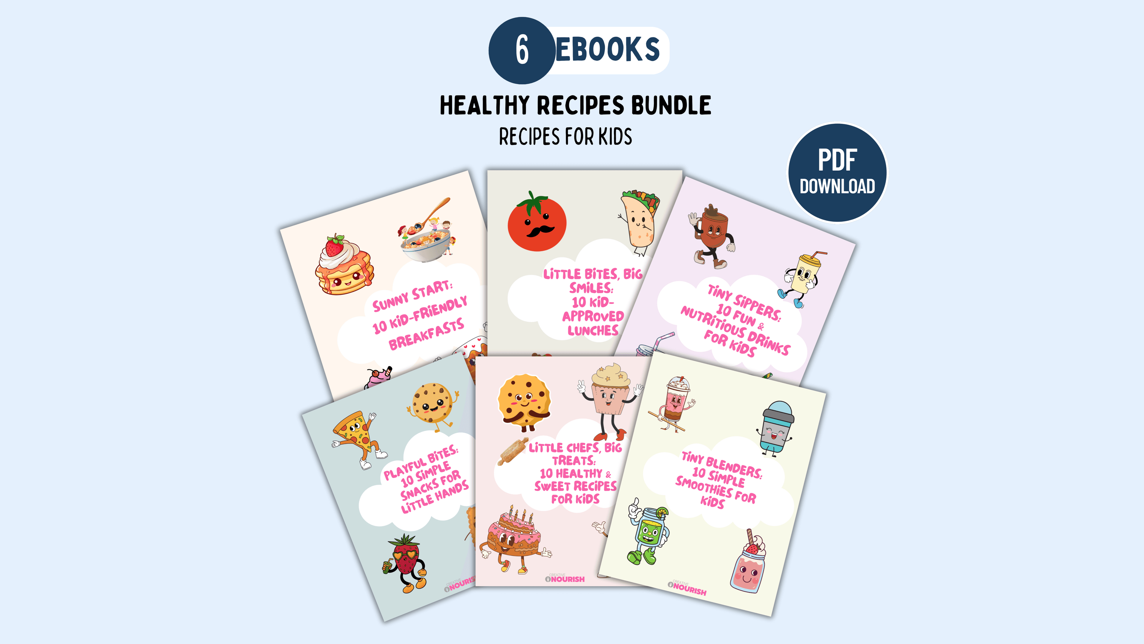 6-in-1 Kids’ Recipe Book Mega Bundle