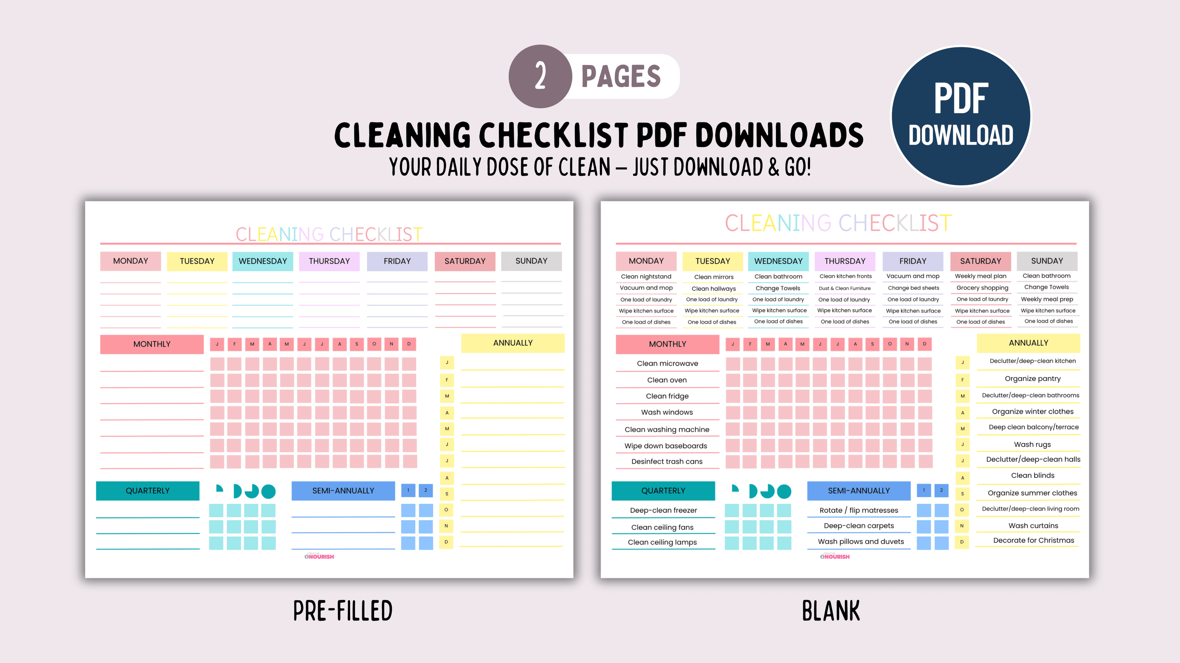 Cleaning & Decluttering Planner – Digital Download