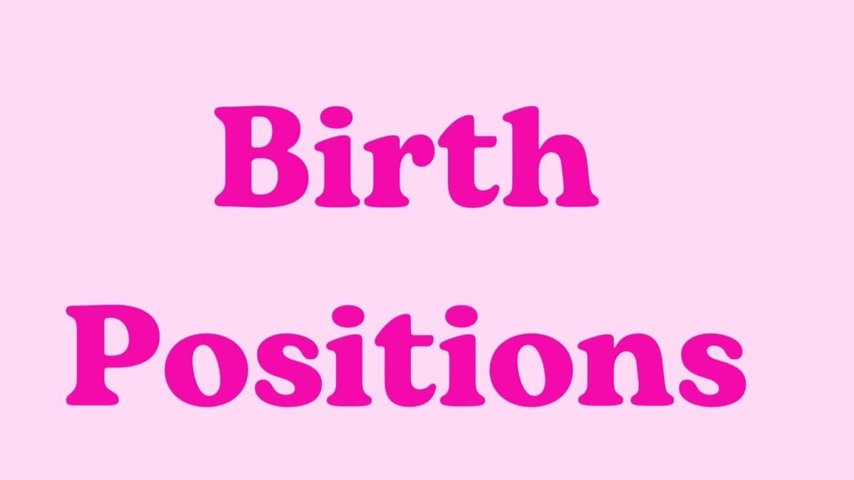 Birth Positions Guide here!