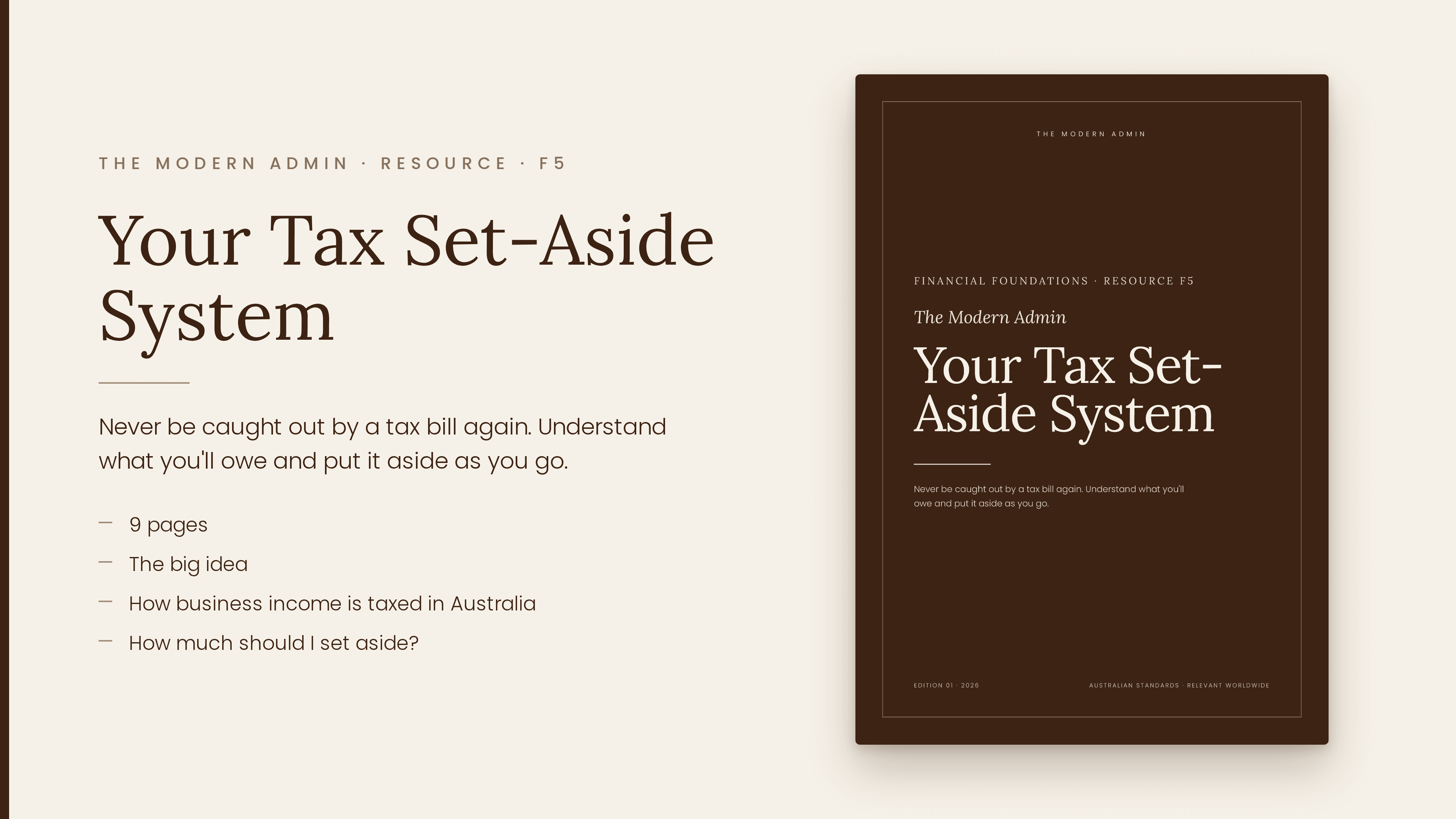 Your Tax Set-Aside System