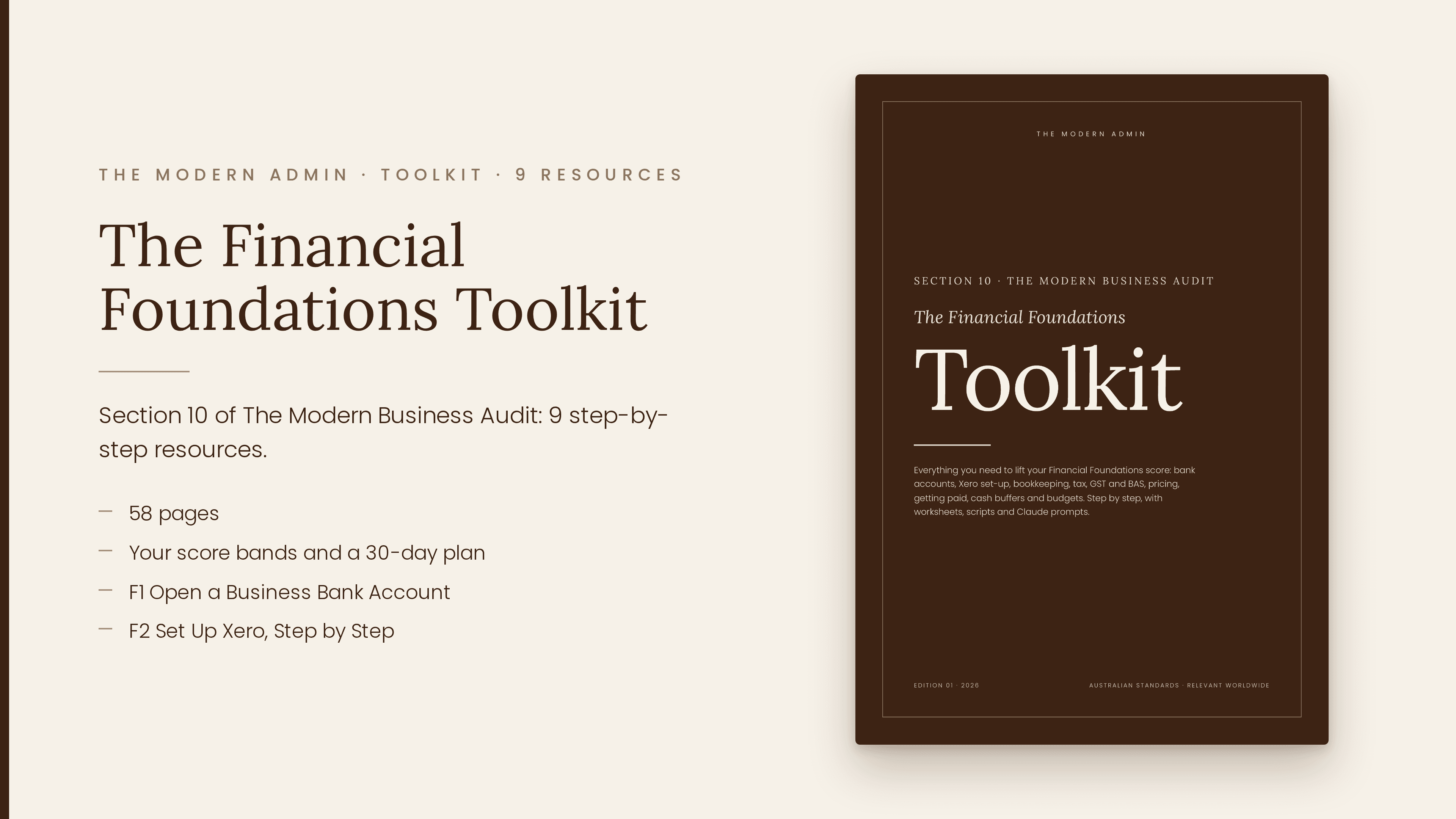 The Financial Foundations Toolkit