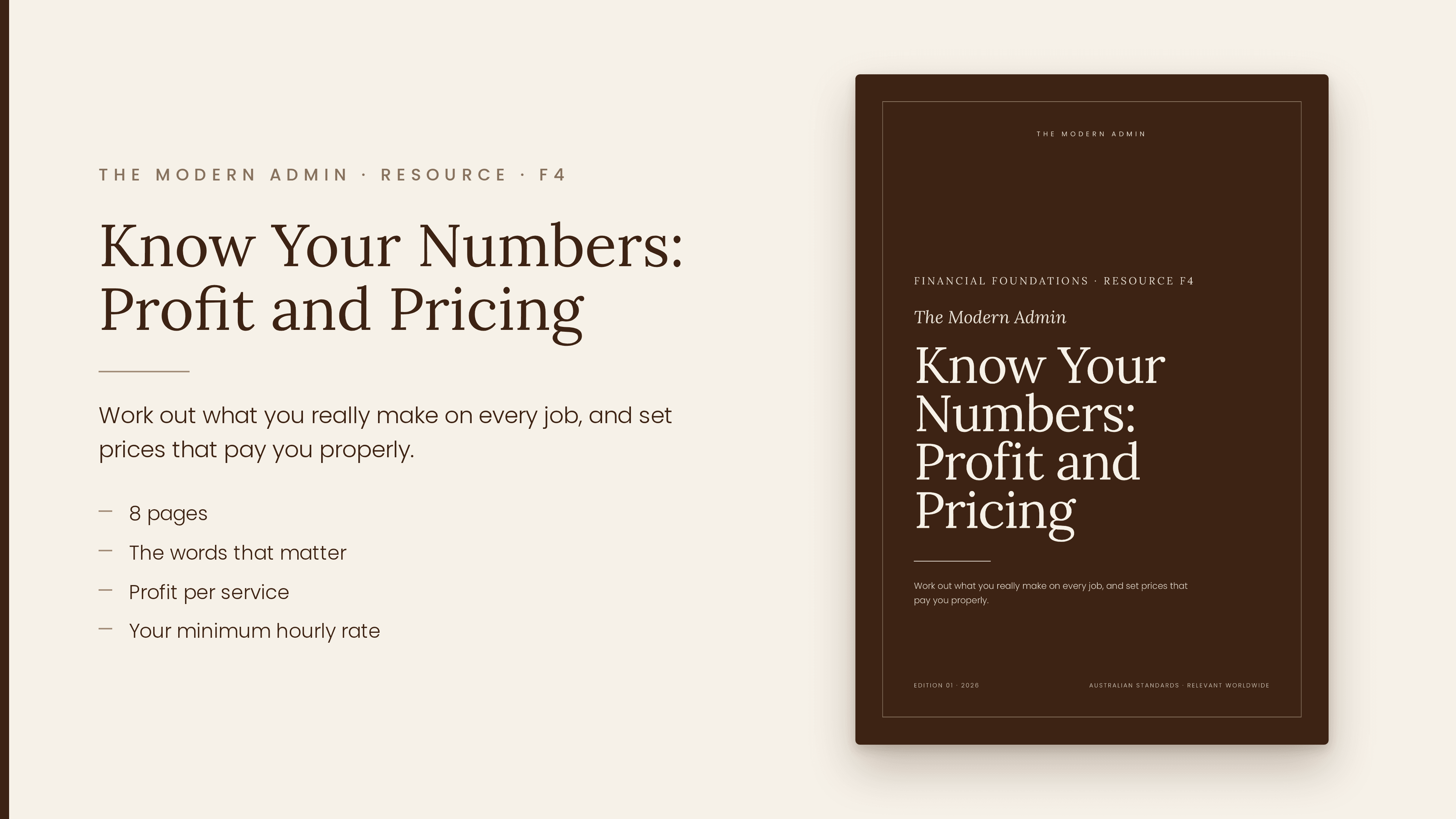 Know Your Numbers: Profit and Pricing