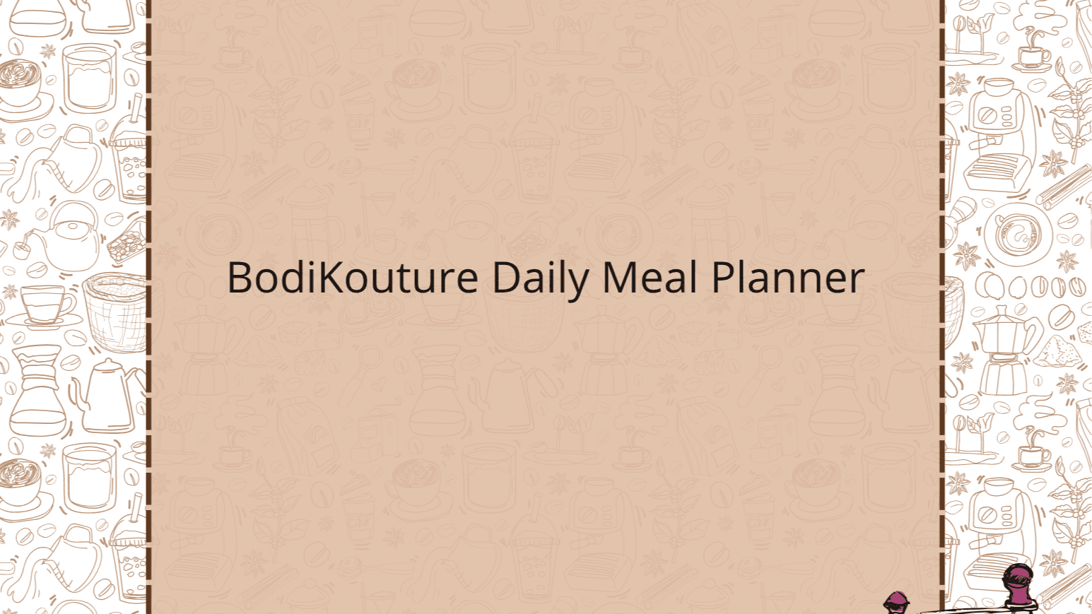 BodiKouture Daily planner