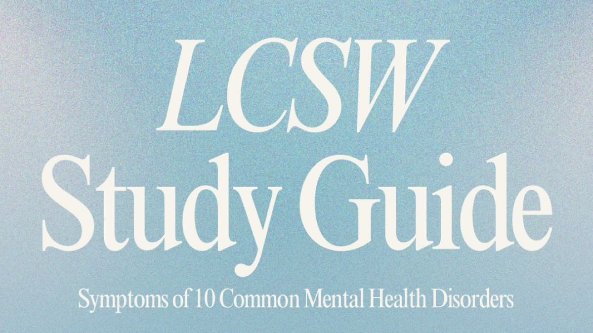 LCSW Study Guide