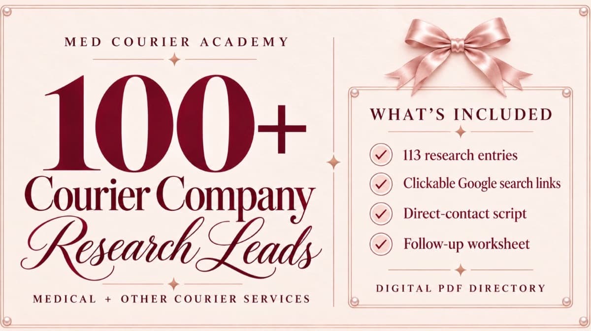 100+ Courier Company Research Leads