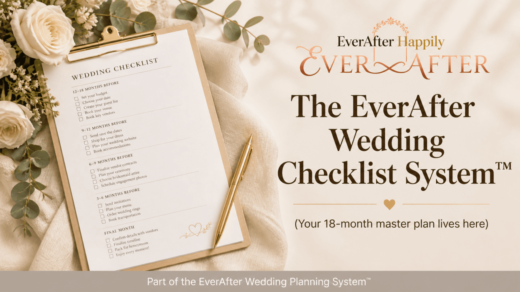 The EverAfter Wedding Checklist System™