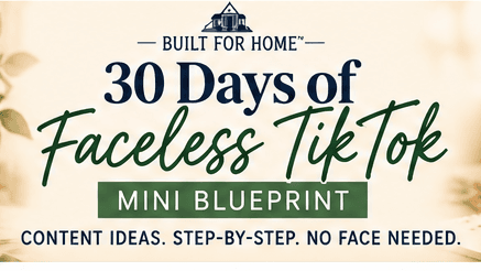 30 Days of Faceless TikTok | Mini Blueprint