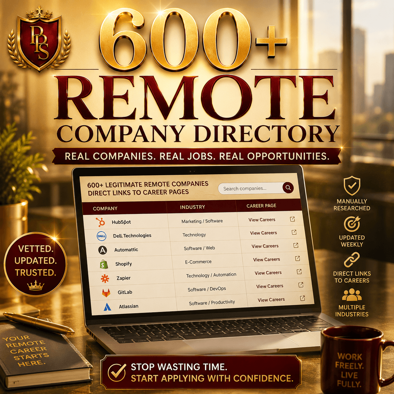 600+ Legit Remote Company Directory
