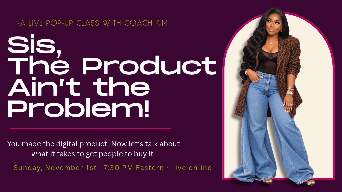 Sis, The Product Aint The Problem!