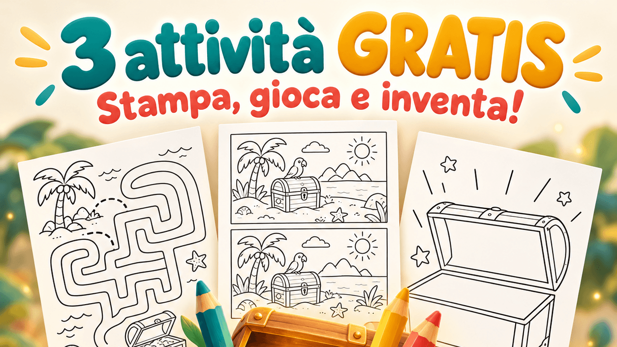 🎁 3 attività anti-noia GRATIS