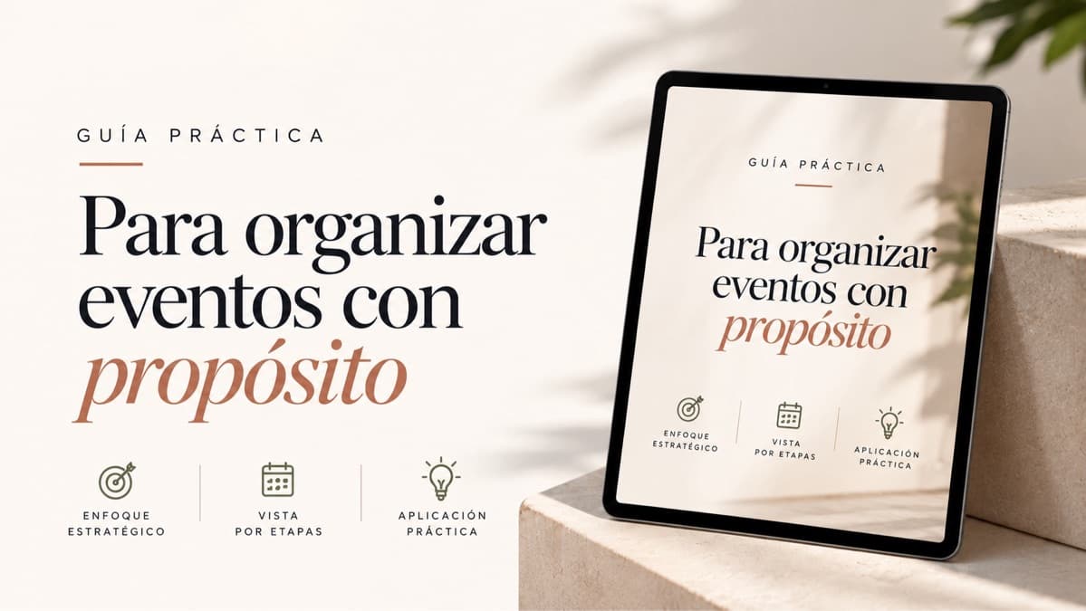  Organiza eventos con propósito