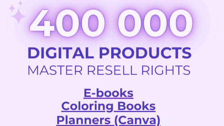 400k Digital Products Mega Bundle (MRR)