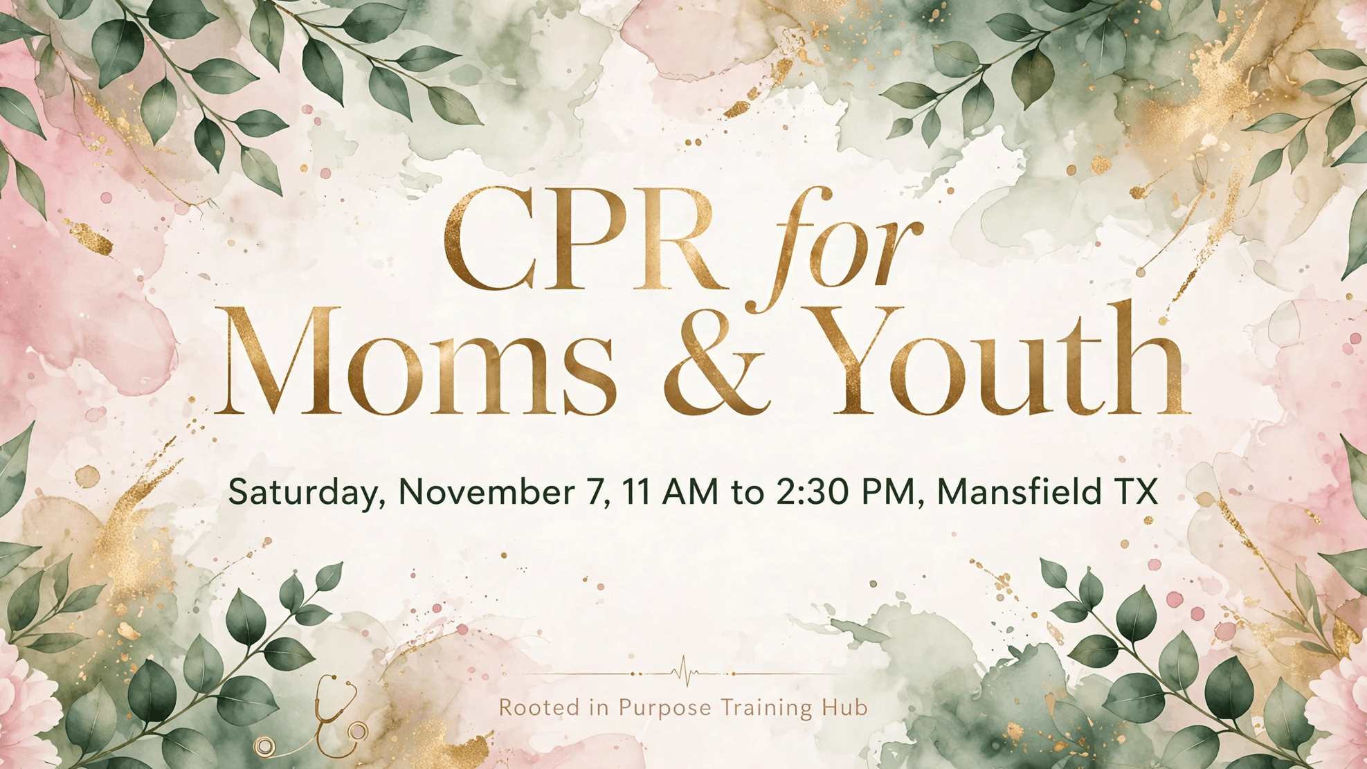 Mansfield CPR Class, Youth Ticket (Ages 7 to 17)