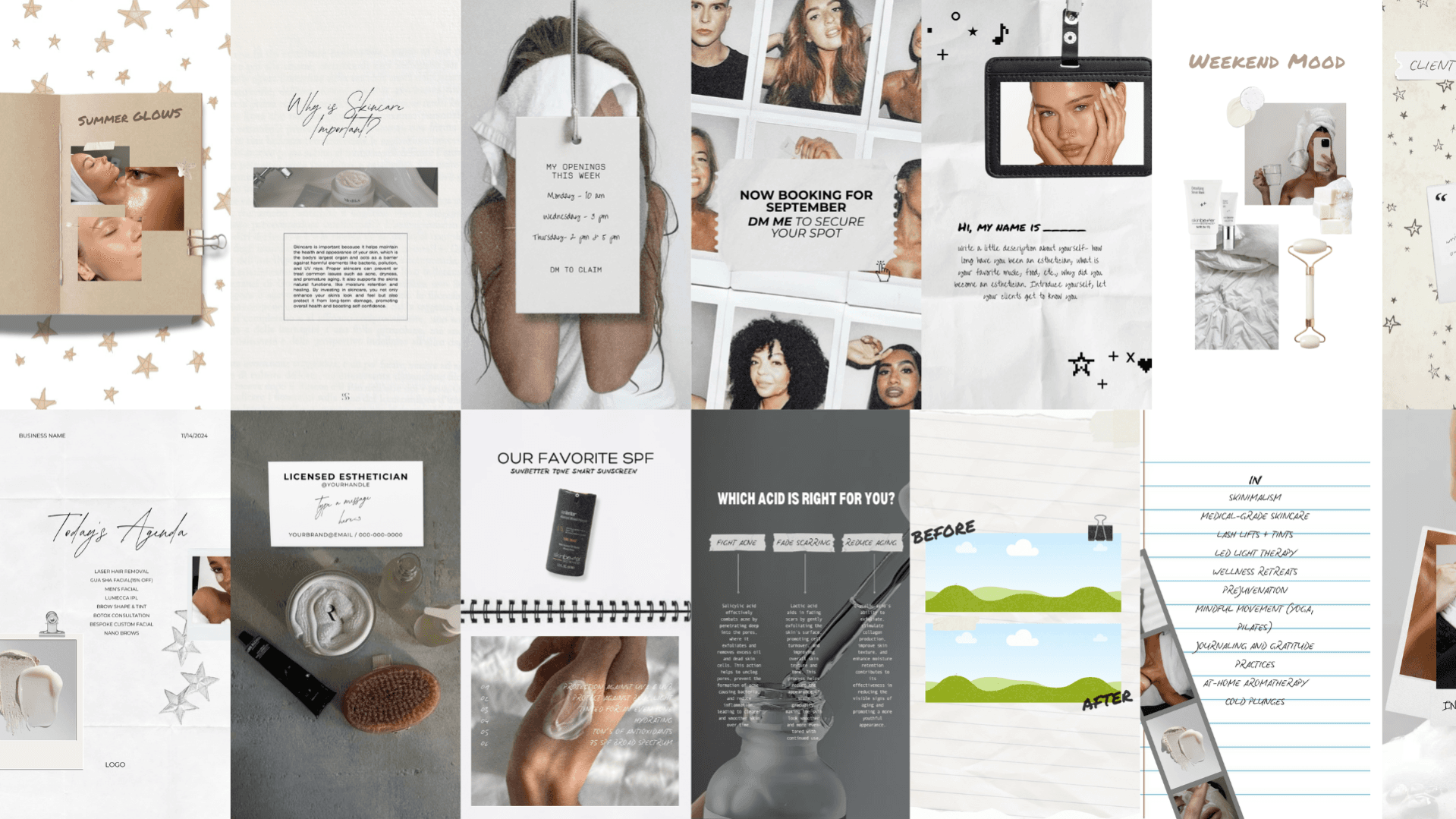 Get The Esthetician Templates Now!
