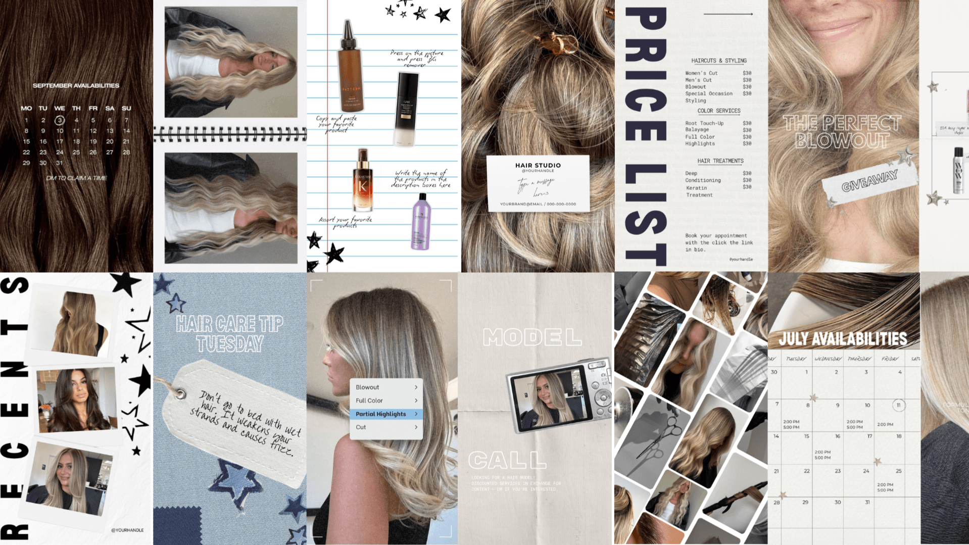 Get The Hairdresser Templates Now!