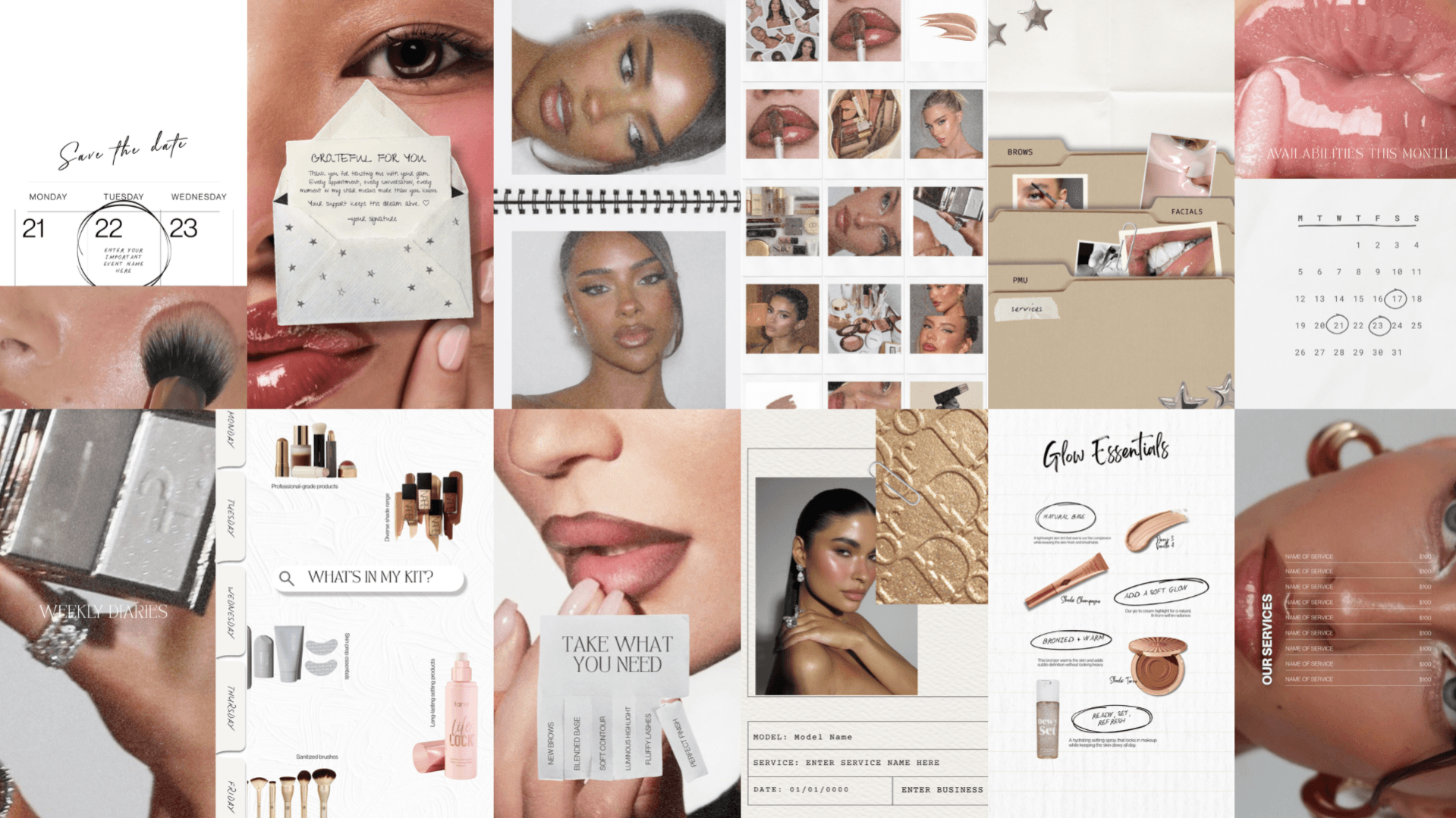 Get The Makeup Artist Templates Now!