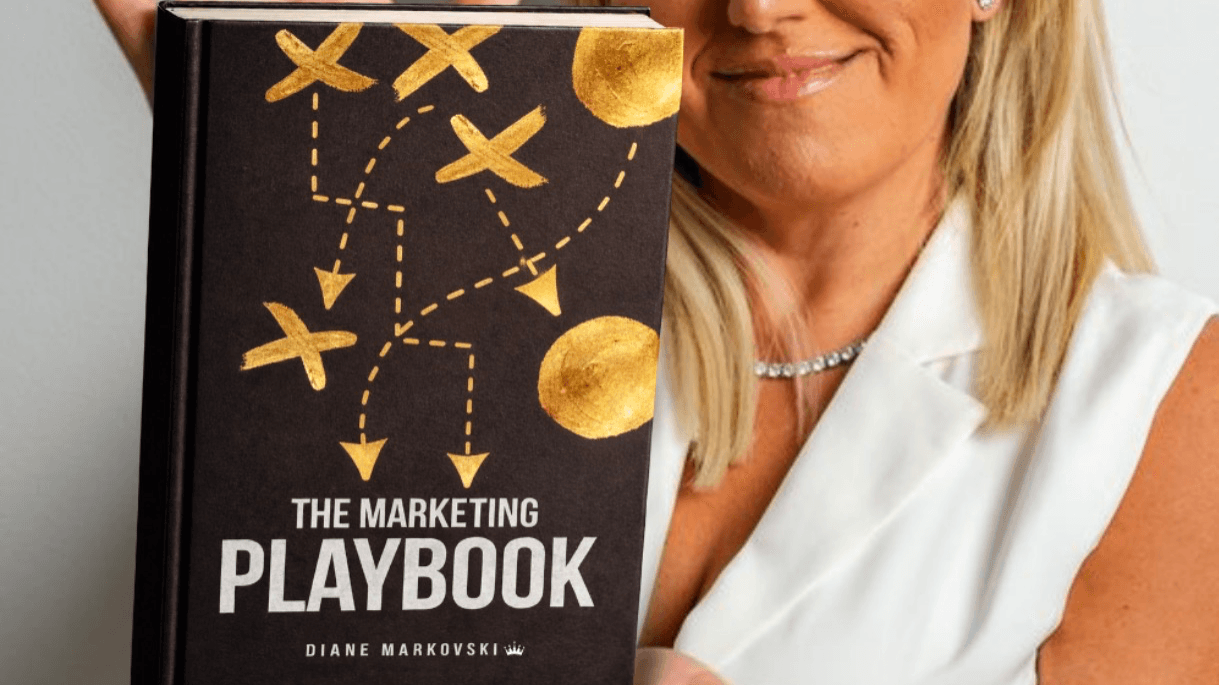 Get my 336 page marketing playbook now !
