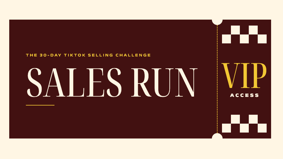 THE 30-DAY SELLING CHALLENGE SALES RUN VIP 