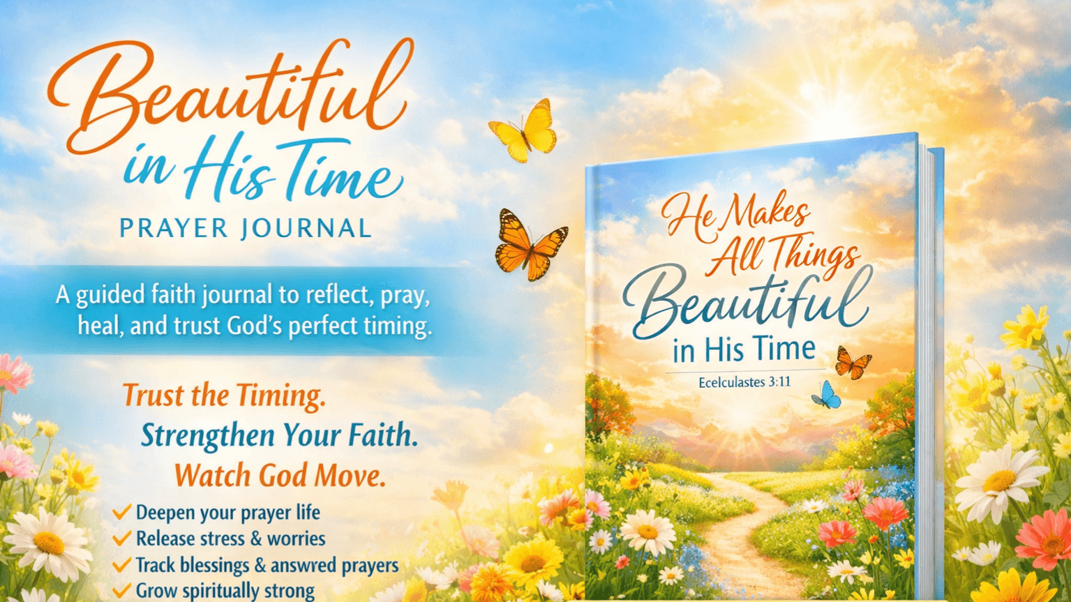 Beautiful in His Time Prayer Journal