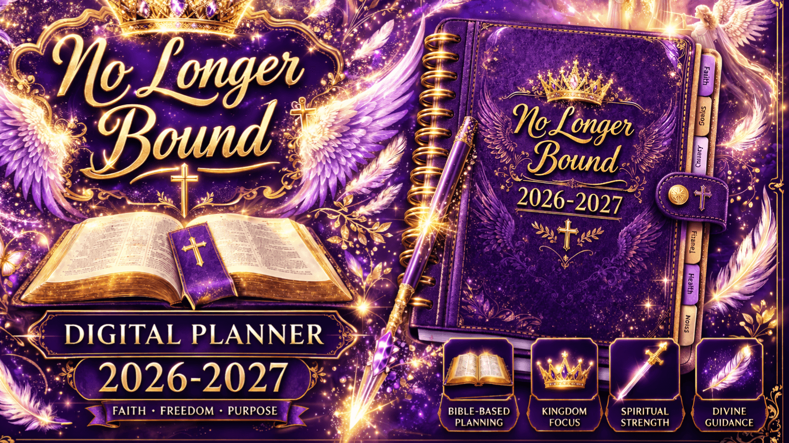NO LONGER BOUND DIGITAL PLANNER 2026-2027