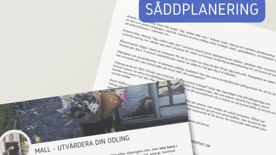 Utvärdera din odling - Tjäna mer, spara tid