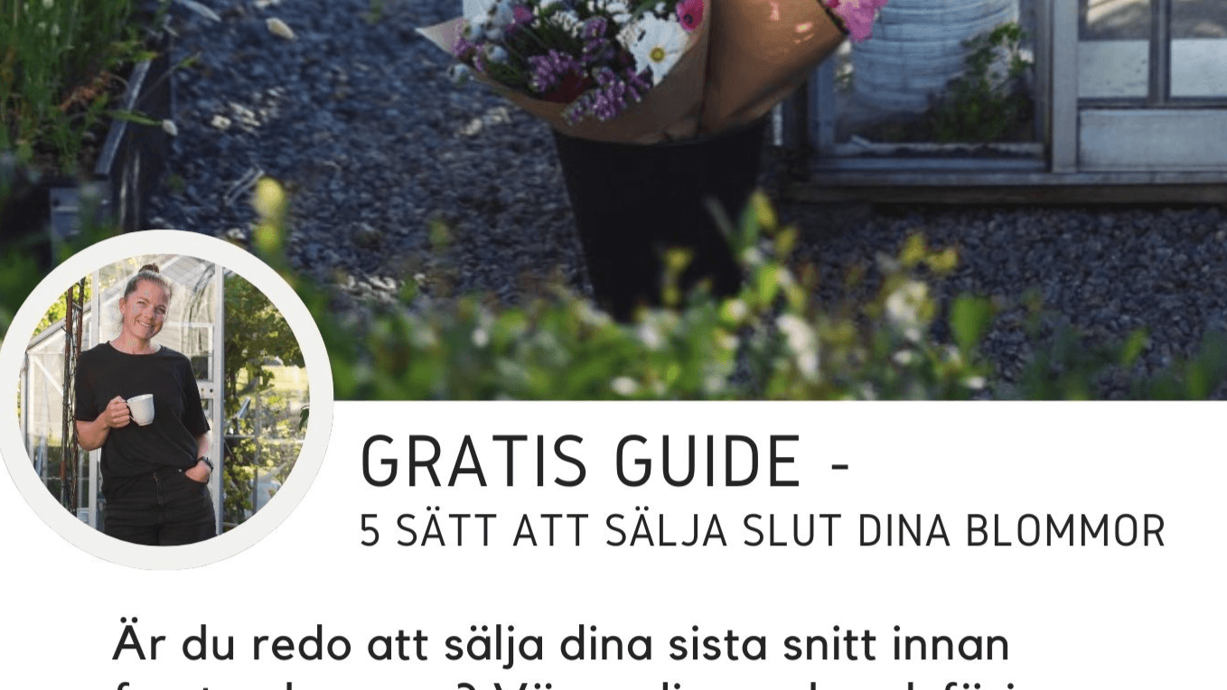 GRATIS GUIDE - Sälj slut dina blommor