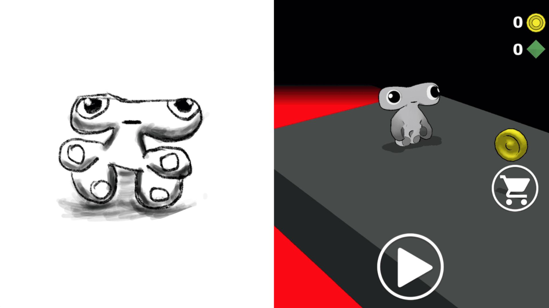 Elle The Alien – Sketch to Game Mechanic