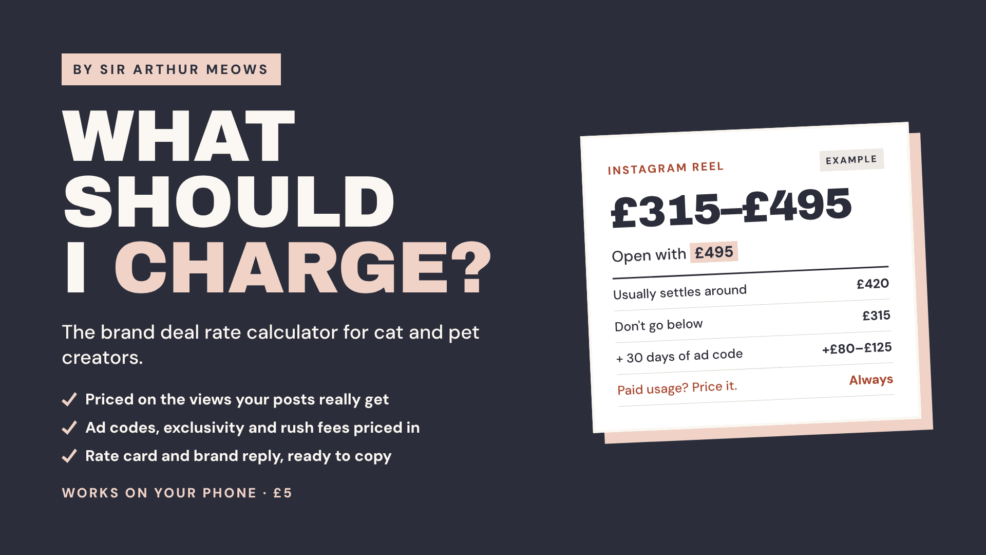 Cat Creator Rate Calculator