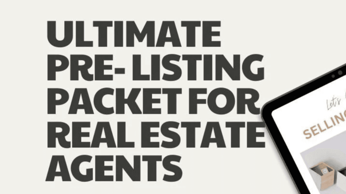 22 -Page Pre Listing Packet Template! | Editable