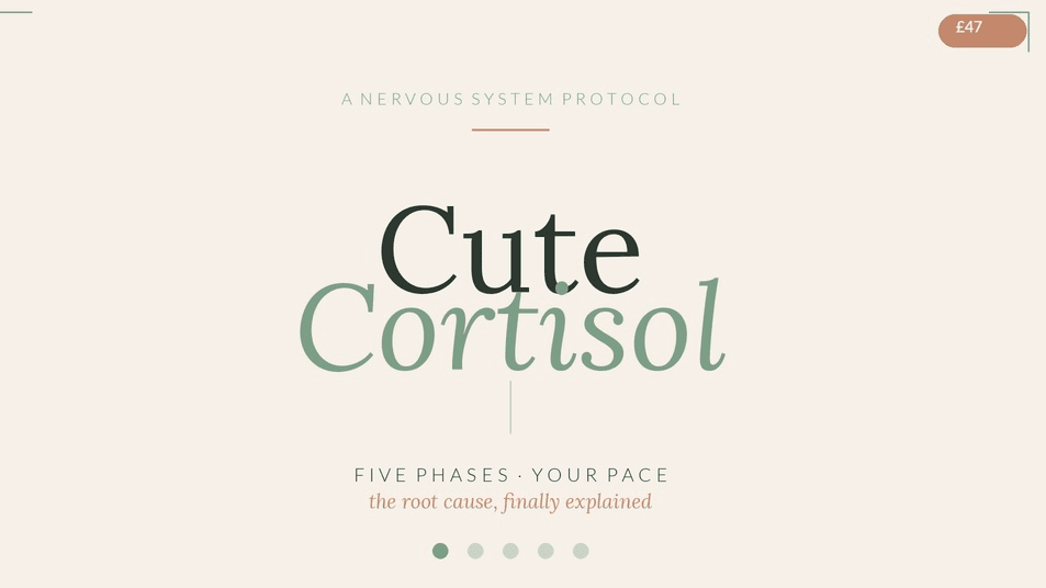 Cute Cortisol - calm your anxiety, skin and cycle 