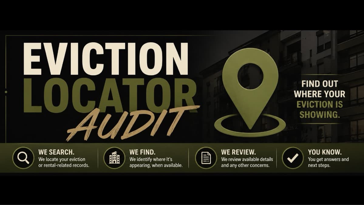 EVICTION LOCATOR AUDIT™ 🔎