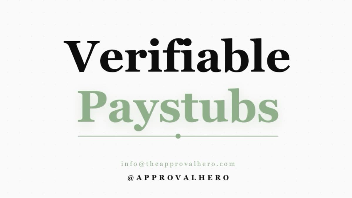2 Verifiable Paystubs