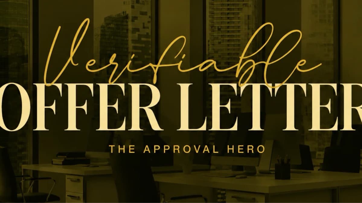 Verifiable OFFER LETTER