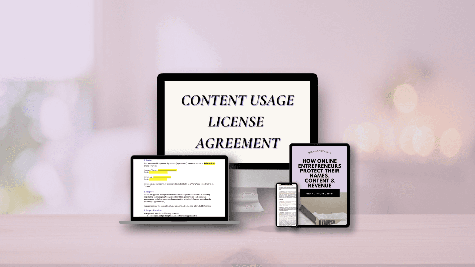 Content Usage License Agreement Template