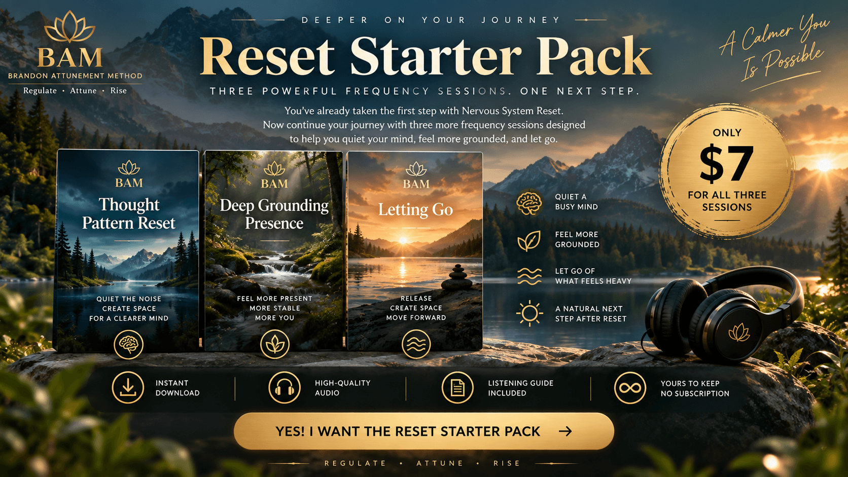 Reset Starter Pack | 3 more Frequency Sessions
