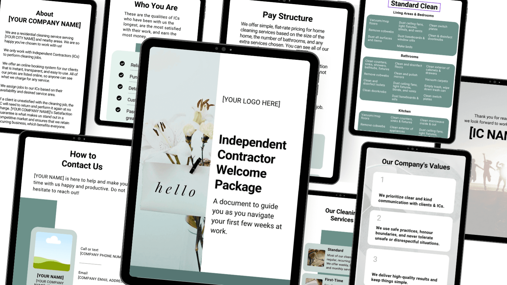 Cleaner Onboarding Template