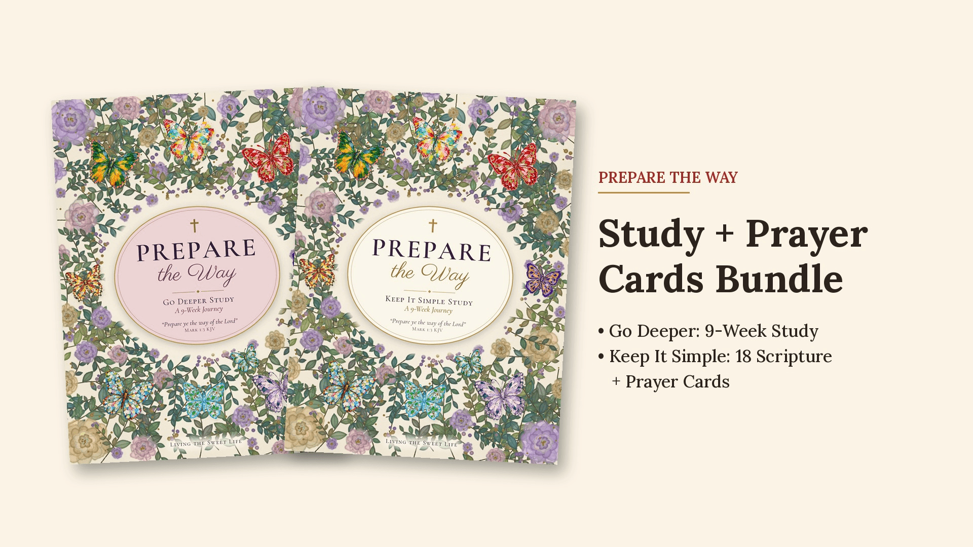 Prepare the Way: Study + Prayer Cards Bundle