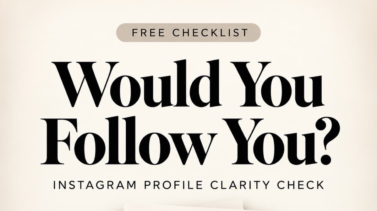 Would You Follow You? Checklist