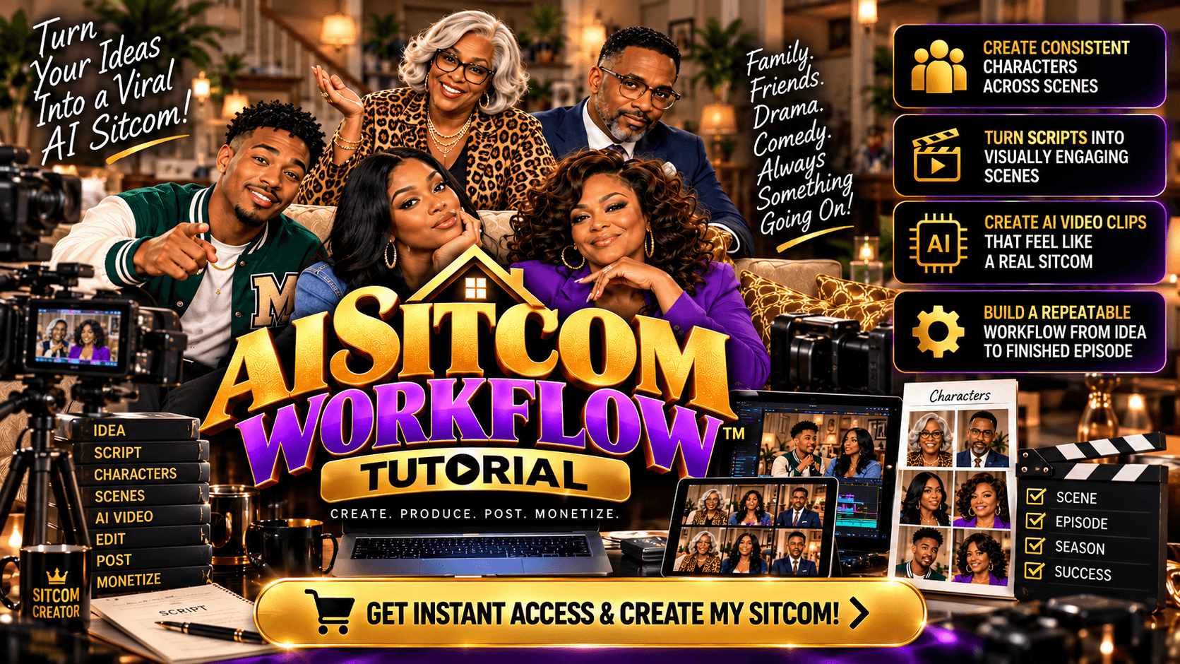 AI SITCOM WORKFLOW TUTORIAL 