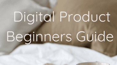 Get your digital product beginners guide Now!