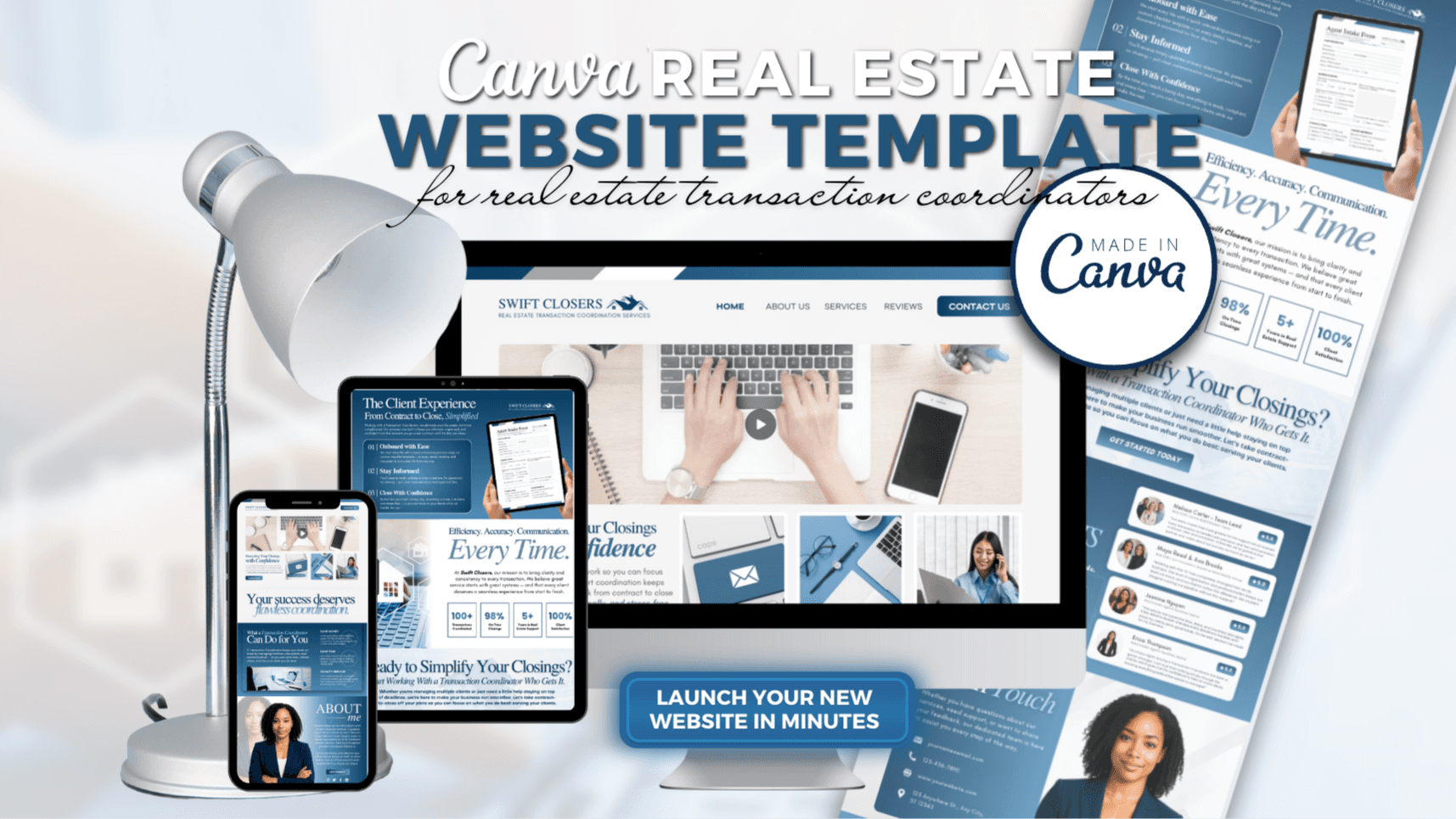 Real Estate TC Canva Website Template