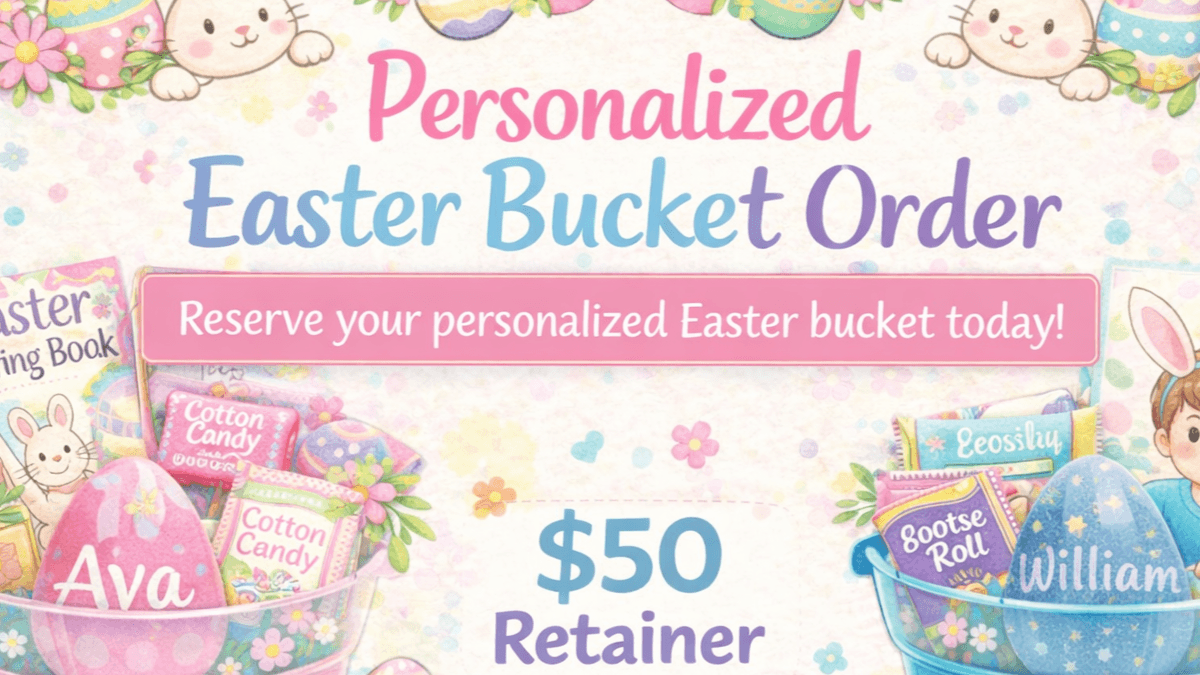 Personalized Easter Bucket